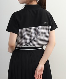 CECIL McBEE(�Z�V���}�N�r�[)��Checkered mock neck �`�F�J�[�h ���b�N�l�b�N ����T�V���c(T�V���c/�J�b�g�\�[)