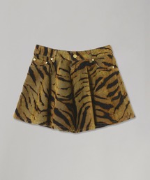 GANNI | Printed Flock Denim Mini Skirt J1893(スカート)