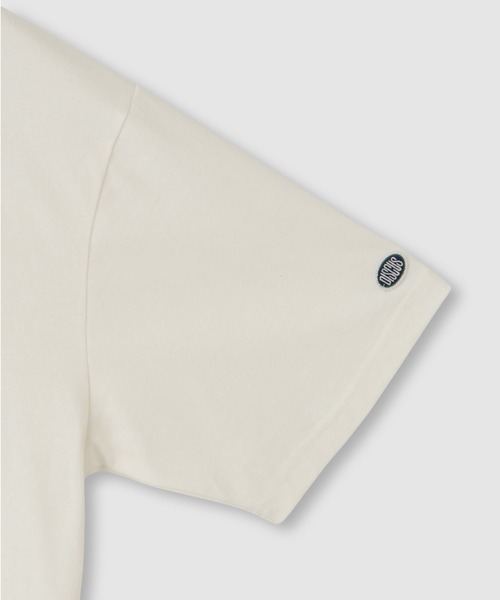 DISCUS（ディスカス）の「DISCUS　カレッジロゴプリント  半袖Tシャツ（Tシャツ/カットソー・レディース・ホワイト/ブラック/ライトブルー/杢グレー・M/L）」の7枚目の写真