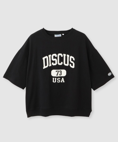 DISCUS（ディスカス）の「DISCUS　カレッジロゴプリント  半袖Tシャツ（Tシャツ/カットソー・レディース・ホワイト/ブラック/ライトブルー/杢グレー・M/L）」の17枚目の写真