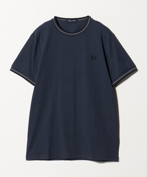 FRED PERRY(フレッドペリー)の「<FRED PERRY>ツインティップ Tシャツ(Tシャツ/カットソー・メンズ・ブラック/ホワイト/ダークグレー/コバルトブルー・M/L/XL)」の4枚目の写真