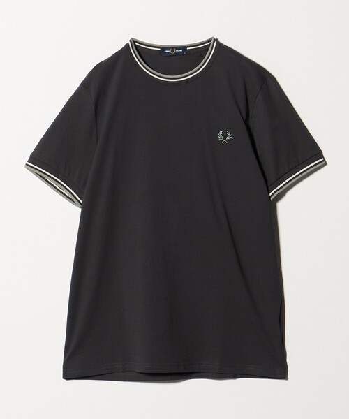 FRED PERRY(フレッドペリー)の「<FRED PERRY>ツインティップ Tシャツ(Tシャツ/カットソー・メンズ・ブラック/ホワイト/ダークグレー/コバルトブルー・M/L/XL)」の3枚目の写真