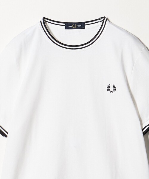 FRED PERRY(フレッドペリー)の「<FRED PERRY>ツインティップ Tシャツ(Tシャツ/カットソー・メンズ・ブラック/ホワイト/ダークグレー/コバルトブルー・M/L/XL)」の10枚目の写真