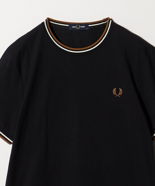 FRED PERRY(フレッドペリー)の「<FRED PERRY>ツインティップ Tシャツ(Tシャツ/カットソー・メンズ・ブラック/ホワイト/ダークグレー/コバルトブルー・M/L/XL)」の13枚目の写真