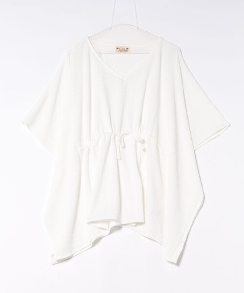 Kahiko（カヒコ）の「【Kahiko】アパパネトップス（Tシャツ/カットソー・レディース・ベージュ/ネイビー/ブラック/カーキ/オフホワイト・FREE）」の6枚目の写真