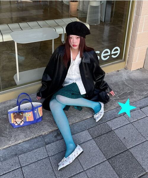 FRIVER07（フリバー07）の「Raglan leather half coat [FRSP05CT02]_Black（ライダースジャケット・レディース・ブラック・FREE）」の3枚目の写真