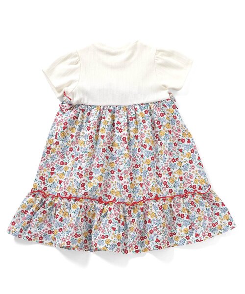 apres les cours(アプレレクール)の「【WEB限定】フラワードッキングワンピース(ワンピース・キッズ・ブラック/レインボー/ラベンダー・80/90/100/110/120/130/140)」の13枚目の写真