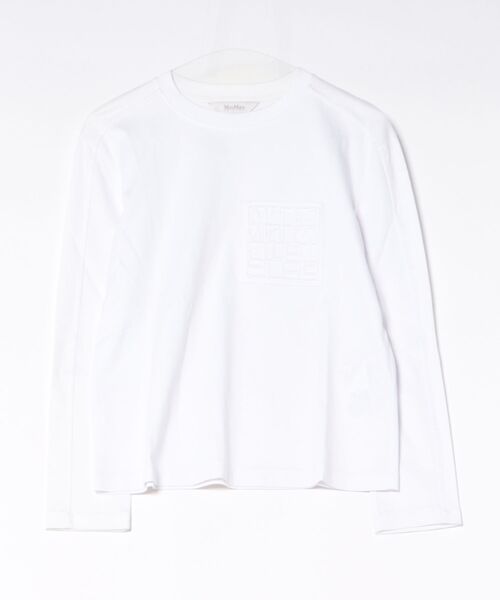Max Mara(マックスマーラ)の「【S】【it】【Max Mara LEISURE】エンボスロゴカット(Tシャツ/カットソー・レディース・ホワイト・X-SMALL)」の1枚目の写真
