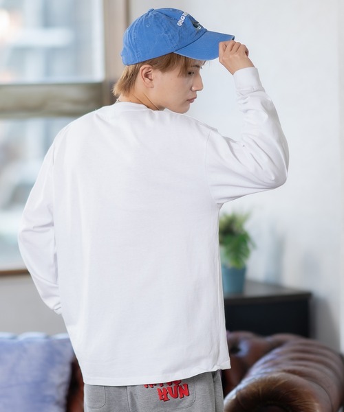 En serio TOKYO(エンソリオトーキョー)の「【SIDEWAYSTANCE】レオパードボックスロゴ長袖Tシャツ 70435(Tシャツ/カットソー・メンズ・ホワイト/オートミール/ブラック・LARGE/X-LARGE/SMALL/MEDIUM)」の6枚目の写真