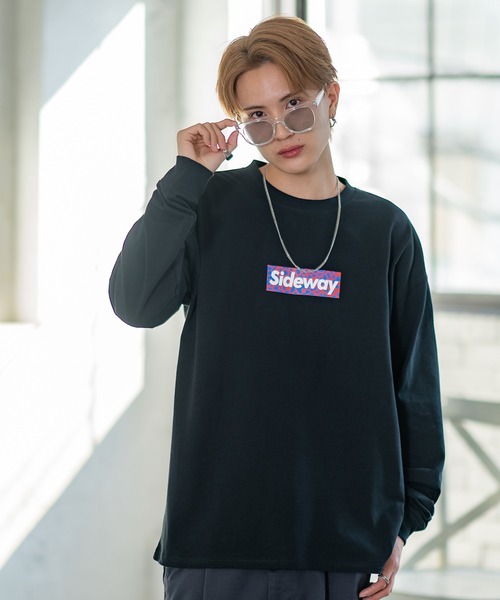 En serio TOKYO(エンソリオトーキョー)の「【SIDEWAYSTANCE】レオパードボックスロゴ長袖Tシャツ 70435(Tシャツ/カットソー・メンズ・ホワイト/オートミール/ブラック・LARGE/X-LARGE/SMALL/MEDIUM)」の8枚目の写真