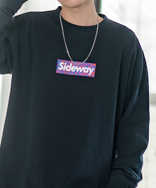 En serio TOKYO(エンソリオトーキョー)の「【SIDEWAYSTANCE】レオパードボックスロゴ長袖Tシャツ 70435(Tシャツ/カットソー・メンズ・ホワイト/オートミール/ブラック・LARGE/X-LARGE/SMALL/MEDIUM)」の9枚目の写真