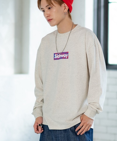 En serio TOKYO(エンソリオトーキョー)の「【SIDEWAYSTANCE】レオパードボックスロゴ長袖Tシャツ 70435(Tシャツ/カットソー・メンズ・ホワイト/オートミール/ブラック・LARGE/X-LARGE/SMALL/MEDIUM)」の13枚目の写真