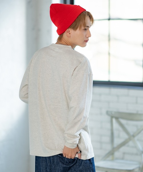 En serio TOKYO(エンソリオトーキョー)の「【SIDEWAYSTANCE】レオパードボックスロゴ長袖Tシャツ 70435(Tシャツ/カットソー・メンズ・ホワイト/オートミール/ブラック・LARGE/X-LARGE/SMALL/MEDIUM)」の14枚目の写真