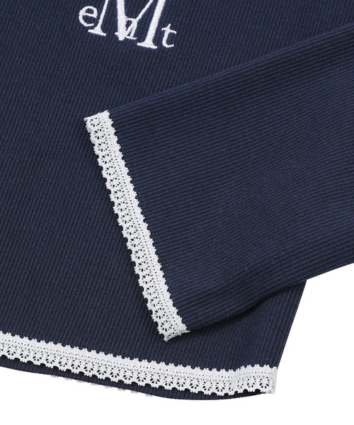 MUCENT（ムセント）の「◇MUCENT◇ブランド直輸入正規品/【セット】パルスセットアップレースポイントノースリーブボレロカーディガン [SET] PULSE SET-UP LACE POINT SLEEVELESS BOLERO CARDIGAN（アンサンブル・レディース・ネイビー・FREE）」の12枚目の写真