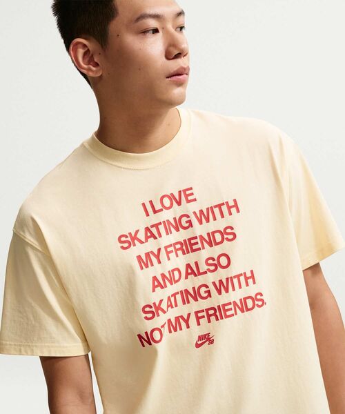 NIKE SB(ナイキエスビー)の「ナイキ SB スケートボード Tシャツ / Nike SB Skate T-Shirt IH1471-113 Coconut Milk(Tシャツ/カットソー・メンズ・ホワイト系その他2・2XL/XL/S/M/L)」の5枚目の写真
