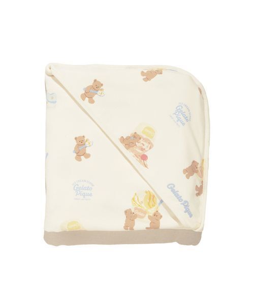 gelato pique(ジェラートピケ)の「【BABY】アイスクリームベア柄ブランケット(その他ベビー用品・キッズ・ピンク/クリーム・F)」の1枚目の写真