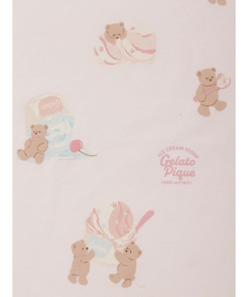 gelato pique(ジェラートピケ)の「【BABY】アイスクリームベア柄ブランケット(その他ベビー用品・キッズ・ピンク/クリーム・F)」の7枚目の写真