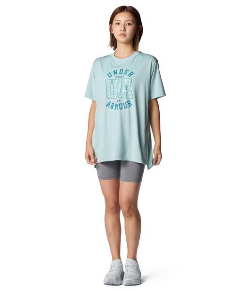UNDER ARMOUR(アンダーアーマー)の「UAテック オーバーサイズ Tシャツ(トレーニング/レディース)(Tシャツ/カットソー・レディース・ブルー系・M/L/XL/S)」の3枚目の写真
