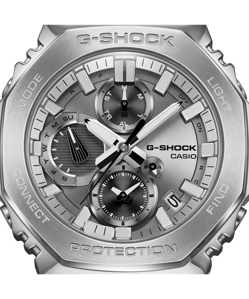 G-SHOCK（ジーショック）の「フルメタルクロノグラフ / スマートフォンリンク / GMC-B2100ADS-1AJF（アナログ腕時計・メンズ・シルバー×ブラック・FREE）」の8枚目の写真