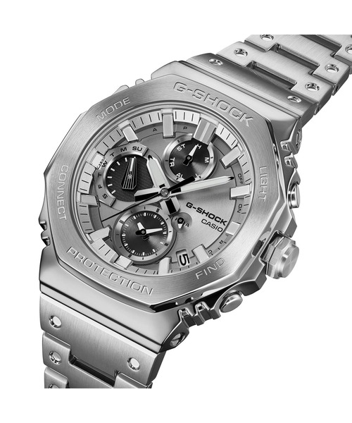 G-SHOCK（ジーショック）の「フルメタルクロノグラフ / スマートフォンリンク / GMC-B2100ADS-1AJF（アナログ腕時計・メンズ・シルバー×ブラック・FREE）」の9枚目の写真