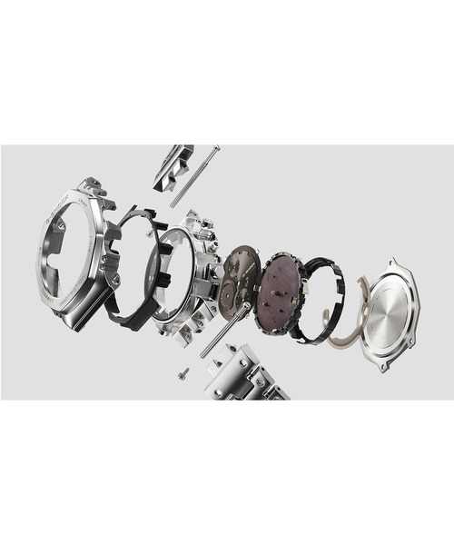 G-SHOCK（ジーショック）の「フルメタルクロノグラフ / スマートフォンリンク / GMC-B2100ADS-1AJF（アナログ腕時計・メンズ・シルバー×ブラック・FREE）」の12枚目の写真