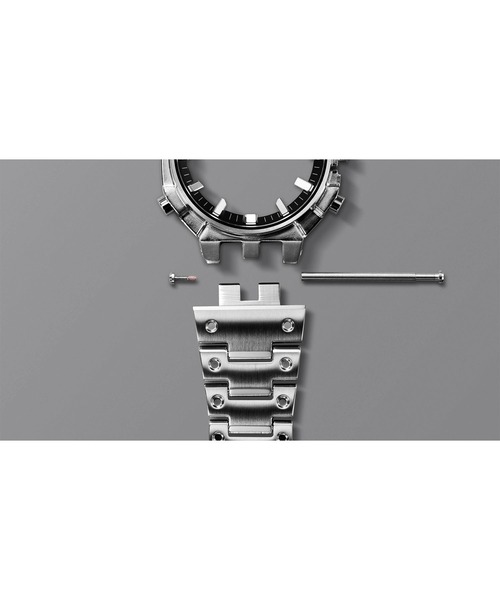 G-SHOCK（ジーショック）の「フルメタルクロノグラフ / スマートフォンリンク / GMC-B2100ADS-1AJF（アナログ腕時計・メンズ・シルバー×ブラック・FREE）」の3枚目の写真