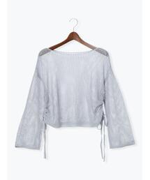 【ZOZO限定】2WAYオフショルドロストニットプルオーバー