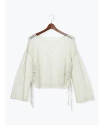Samansa Mos2 | 【ZOZO限定】2WAYオフショルドロストニットプルオーバー(ニット/セーター)