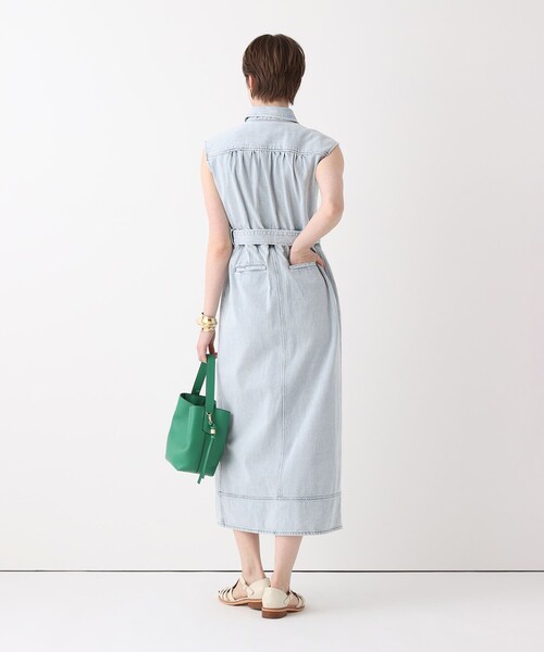 allureville(アルアバイル)の「ブリーチデニムワンピース(ワンピース・レディース・ライトブルー・2/1)」の5枚目の写真