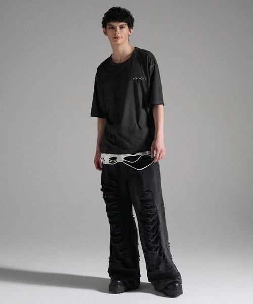 GRANCY(グランシー)の「【GRANCY】Damage design Cotton Sleeveless Tee / ダメージデザインコットンノースリーブTシャツ(タンクトップ・メンズ・グレー/ホワイト・M/S/L)」の7枚目の写真