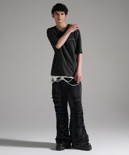 GRANCY(グランシー)の「【GRANCY】Damage design Cotton Sleeveless Tee / ダメージデザインコットンノースリーブTシャツ(タンクトップ・メンズ・グレー/ホワイト・M/S/L)」の8枚目の写真