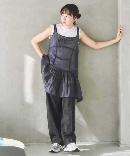 U by SPICK&SPAN（ユーバイスピックアンドスパン）の「le/ル SHEER LAYERED MINI OPS（ワンピース・レディース・アイボリー・FREE）」の5枚目の写真