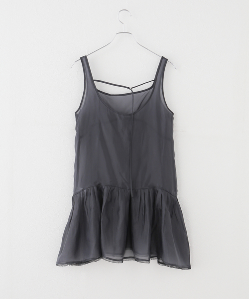 U by SPICK&SPAN（ユーバイスピックアンドスパン）の「le/ル SHEER LAYERED MINI OPS（ワンピース・レディース・アイボリー・FREE）」の2枚目の写真