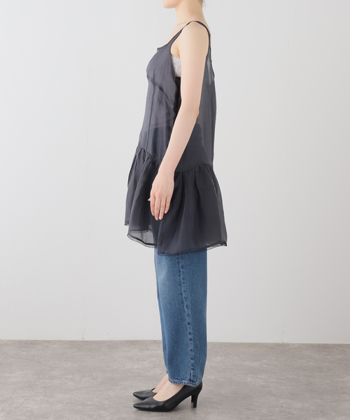 U by SPICK&SPAN（ユーバイスピックアンドスパン）の「le/ル SHEER LAYERED MINI OPS（ワンピース・レディース・アイボリー・FREE）」の11枚目の写真