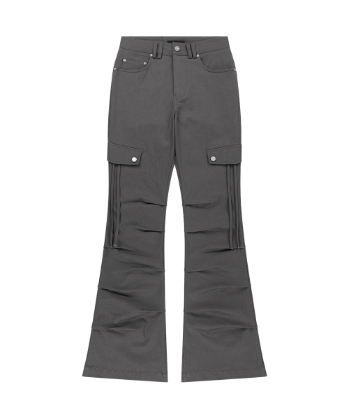 as you are(アズユーアー)の「サイドタックブーツカットパンツチャコール(その他パンツ・レディース・その他・SMALL/MEDIUM)」の4枚目の写真