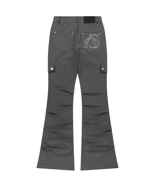 as you are(アズユーアー)の「サイドタックブーツカットパンツチャコール(その他パンツ・レディース・その他・SMALL/MEDIUM)」の5枚目の写真