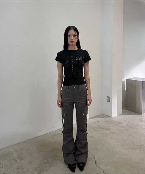 as you are(アズユーアー)の「サイドタックブーツカットパンツチャコール(その他パンツ・レディース・その他・SMALL/MEDIUM)」の13枚目の写真