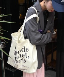 Vipoa（ヴィポア）の「Paris message logo tote bag（トートバッグ）」