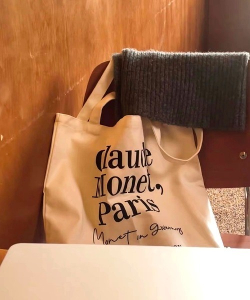 Vipoa(ヴィポア)の「Paris message logo tote bag(トートバッグ・レディース・ピンク/ホワイト・FREE)」の18枚目の写真