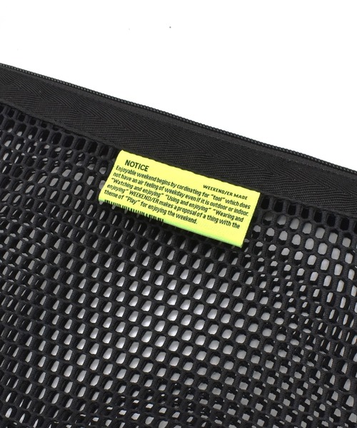 WEEKEND(ER)(ウィークエンダー)の「WEEKEND(ER)/ウィークエンダー ショルダーバック CORASE MESH 9279801(ショルダーバッグ・メンズ・ブラック・FREE)」の9枚目の写真