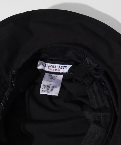 U.S. POLO ASSN.(ユーエスポロアッスン)の「【U.S. POLO ASSN./ユーエスポロアッスン】サンシェード付き UVカット機能 ワンポイント刺繍 アドベンチャーハット(ハット・メンズ・ブラック/ブルーグレー/サンドベージュ/ネイビー・FREE)」の9枚目の写真