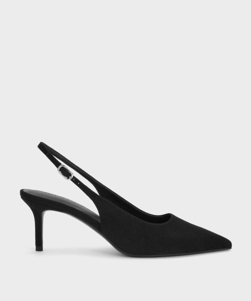 CHARLES & KEITH(チャールズ & キース)の「Kaia カイア スリングバックパンプス(パンプス・レディース・オフホワイト/ブラック系その他2/ブラウン系その他7/シルバー系その他・23cm/24.5cm/23.5cm/22.5cm/25cm/25.5cm)」の2枚目の写真