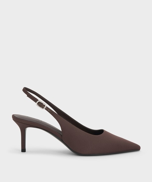 CHARLES & KEITH(チャールズ & キース)の「Kaia カイア スリングバックパンプス(パンプス・レディース・オフホワイト/ブラック系その他2/ブラウン系その他7/シルバー系その他・23cm/24.5cm/23.5cm/22.5cm/25cm/25.5cm)」の3枚目の写真