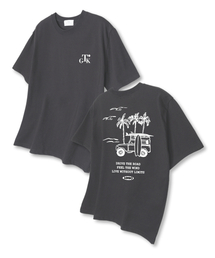 ドライブザロード オーバーサイズ 半袖Tシャツ ダークグレー