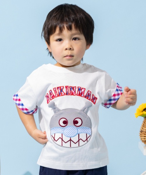 ANPANMAN KIDS COLLECTION(アンパンマンキッズコレクション)の「くるっと2WAY半袖Tシャツ アンパンマン ばいきんまん(Tシャツ/カットソー・キッズ・オフホワイト・80cm/90㎝/100cm/110cm/120cm)」の4枚目の写真