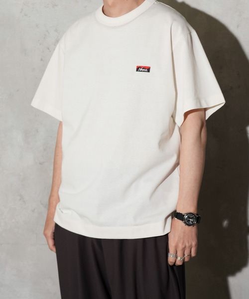 NANGA(ナンガ)の「NANGA / ナンガ ECO HYBRID BOX LOGO EMBROIDERY TEE エコハイブリッド ボックスロゴ エンブロイダリーTシャツ(Tシャツ/カットソー・メンズ・ネイビー/ホワイト/ブラック/グレー・SMALL/MEDIUM/LARGE/X-LARGE)」の5枚目の写真