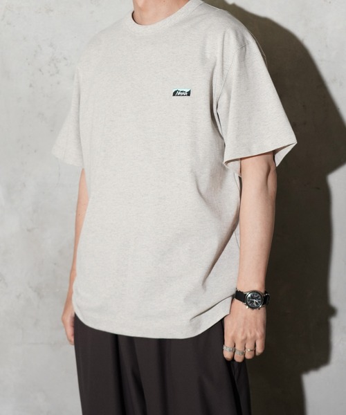 NANGA(ナンガ)の「NANGA / ナンガ ECO HYBRID BOX LOGO EMBROIDERY TEE エコハイブリッド ボックスロゴ エンブロイダリーTシャツ(Tシャツ/カットソー・メンズ・ネイビー/ホワイト/ブラック/グレー・SMALL/MEDIUM/LARGE/X-LARGE)」の9枚目の写真