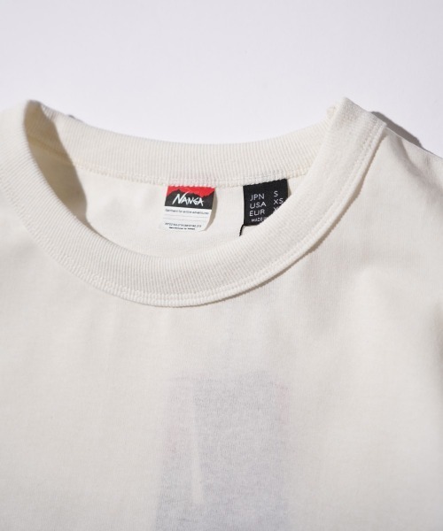 NANGA(ナンガ)の「NANGA / ナンガ ECO HYBRID BOX LOGO EMBROIDERY TEE エコハイブリッド ボックスロゴ エンブロイダリーTシャツ(Tシャツ/カットソー・メンズ・ネイビー/ホワイト/ブラック/グレー・SMALL/MEDIUM/LARGE/X-LARGE)」の14枚目の写真