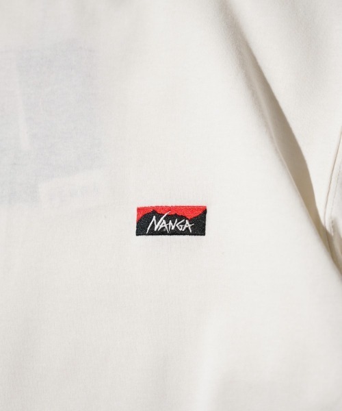 NANGA(ナンガ)の「NANGA / ナンガ ECO HYBRID BOX LOGO EMBROIDERY TEE エコハイブリッド ボックスロゴ エンブロイダリーTシャツ(Tシャツ/カットソー・メンズ・ネイビー/ホワイト/ブラック/グレー・SMALL/MEDIUM/LARGE/X-LARGE)」の15枚目の写真