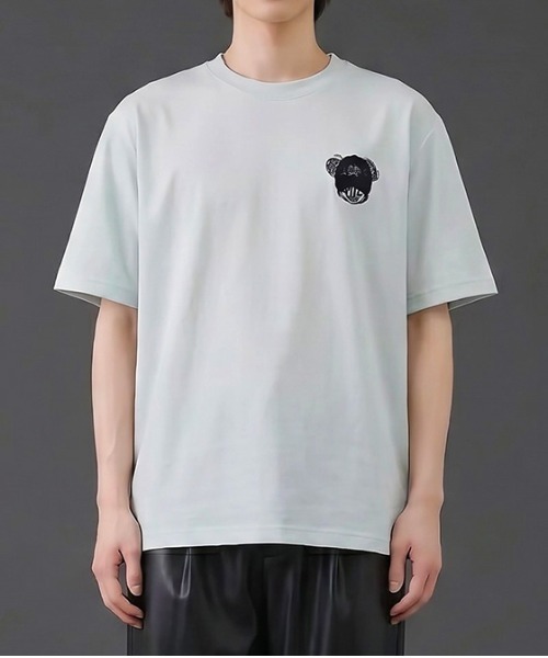 revertical(リバーティカル)の「バックグラフィック クマプリント 半袖Tシャツ(Tシャツ/カットソー・メンズ・ホワイト/ブラック/サックスブルー・MEDIUM/LARGE)」の13枚目の写真